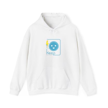 Keep Connect Unisex Heavy Blend™ Hooded Sweatshirt - White - Image 2
