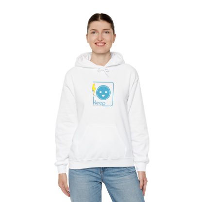 Keep Connect Unisex Heavy Blend™ Hooded Sweatshirt - White - Image 8