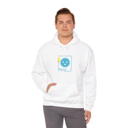 Keep Connect Unisex Heavy Blend™ Hooded Sweatshirt - White - Image 9